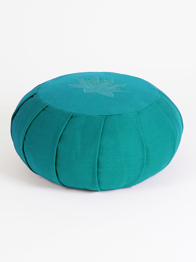 Organic Cotton Round Lotus Zafu Buckwheat Meditation Cushion