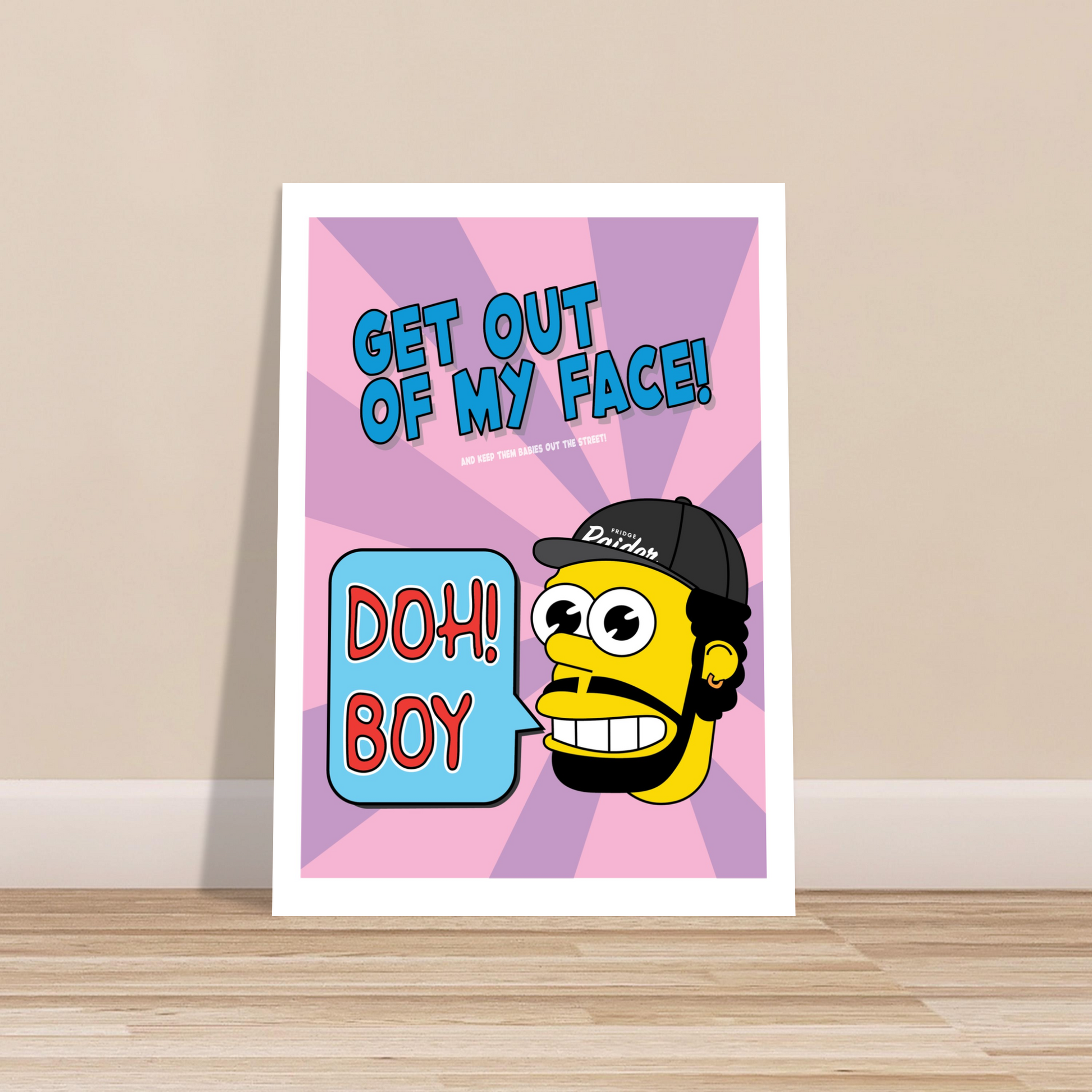 Doh Boy Mr Sparkle Print by Eli Davey