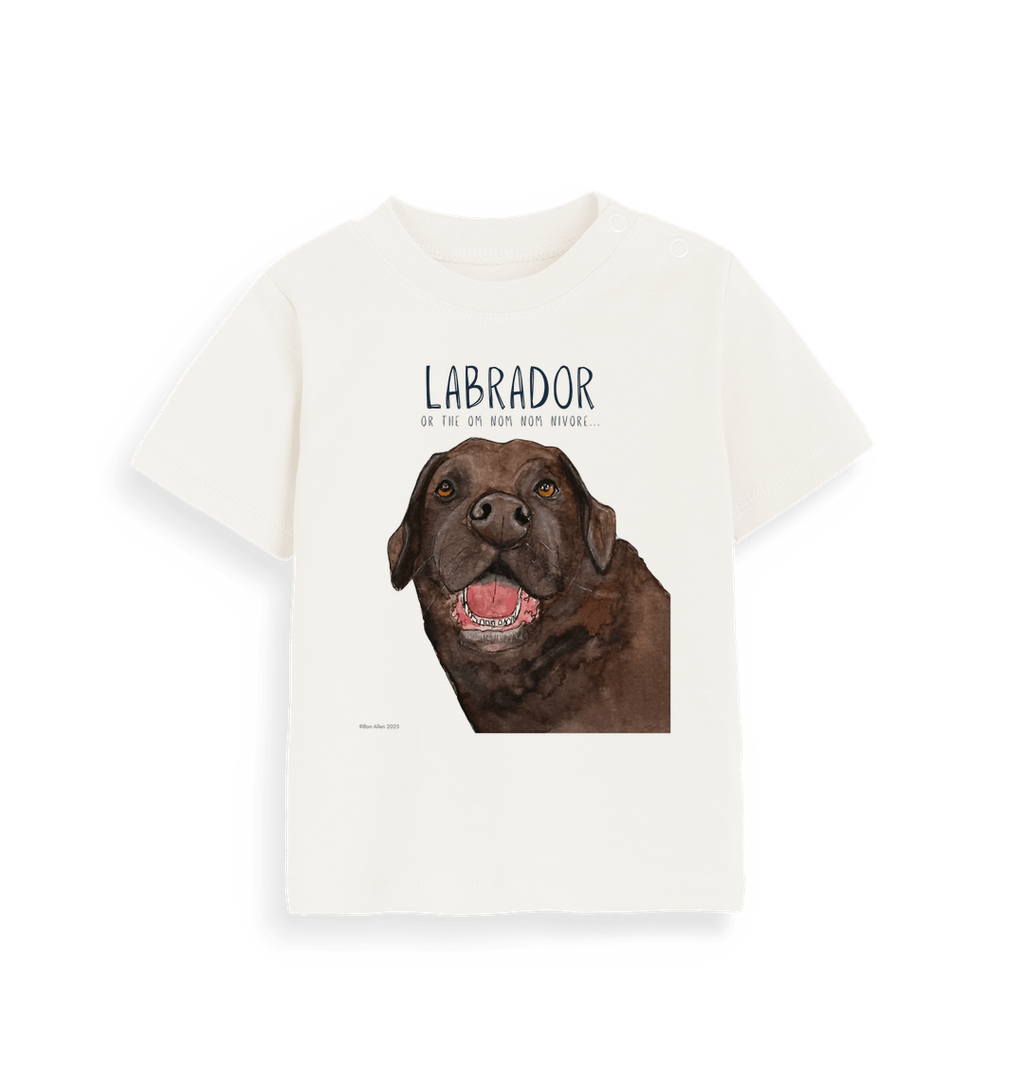 Baby's First Chocolate Labrador Tee Tiny Tummy Big Appetite
