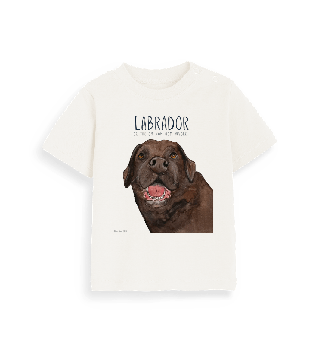 Baby's First Chocolate Labrador Tee Tiny Tummy Big Appetite