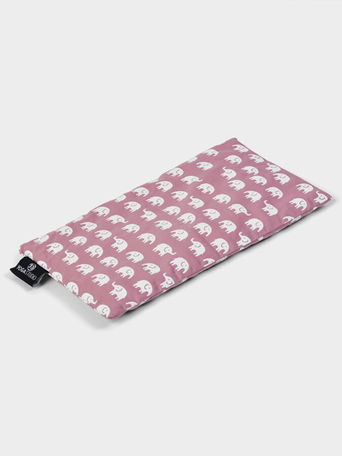 Organic Cotton Lavender Scented Elephant Eye Pillow with Linseed Fill