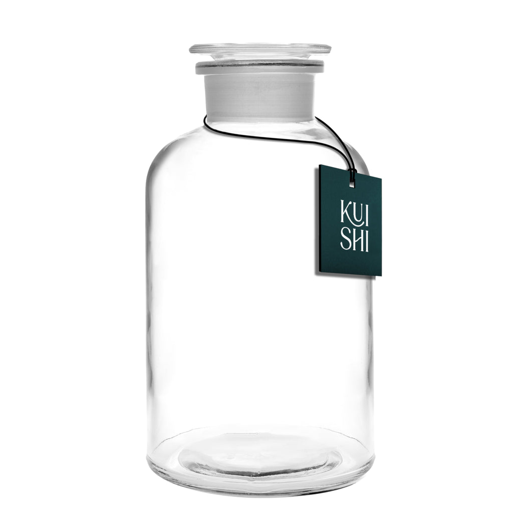 Clear Glass Apothecary Jars with Lids