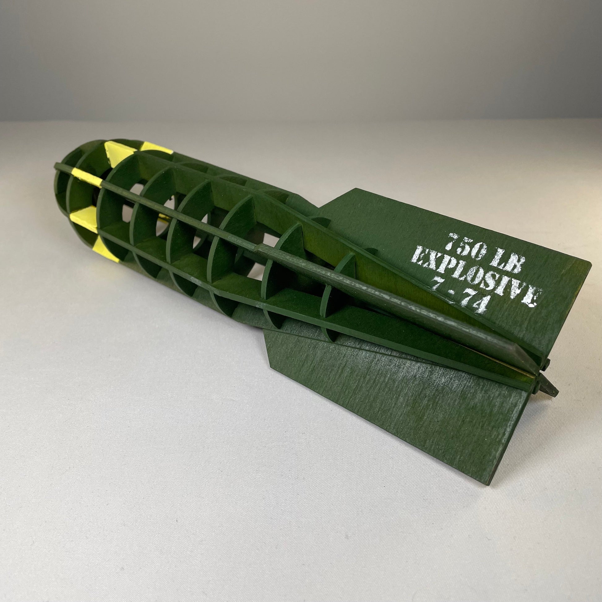 WW2 Bomb Prop Model, Pre-Built and Ready to Display