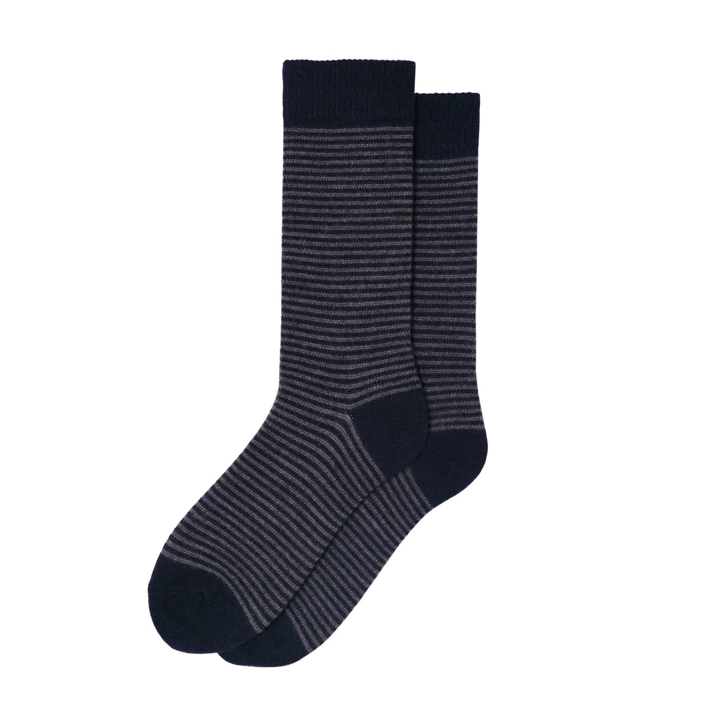 Fine Stripe Luxury Merino Everyday Socks, 6 Pair Bundle