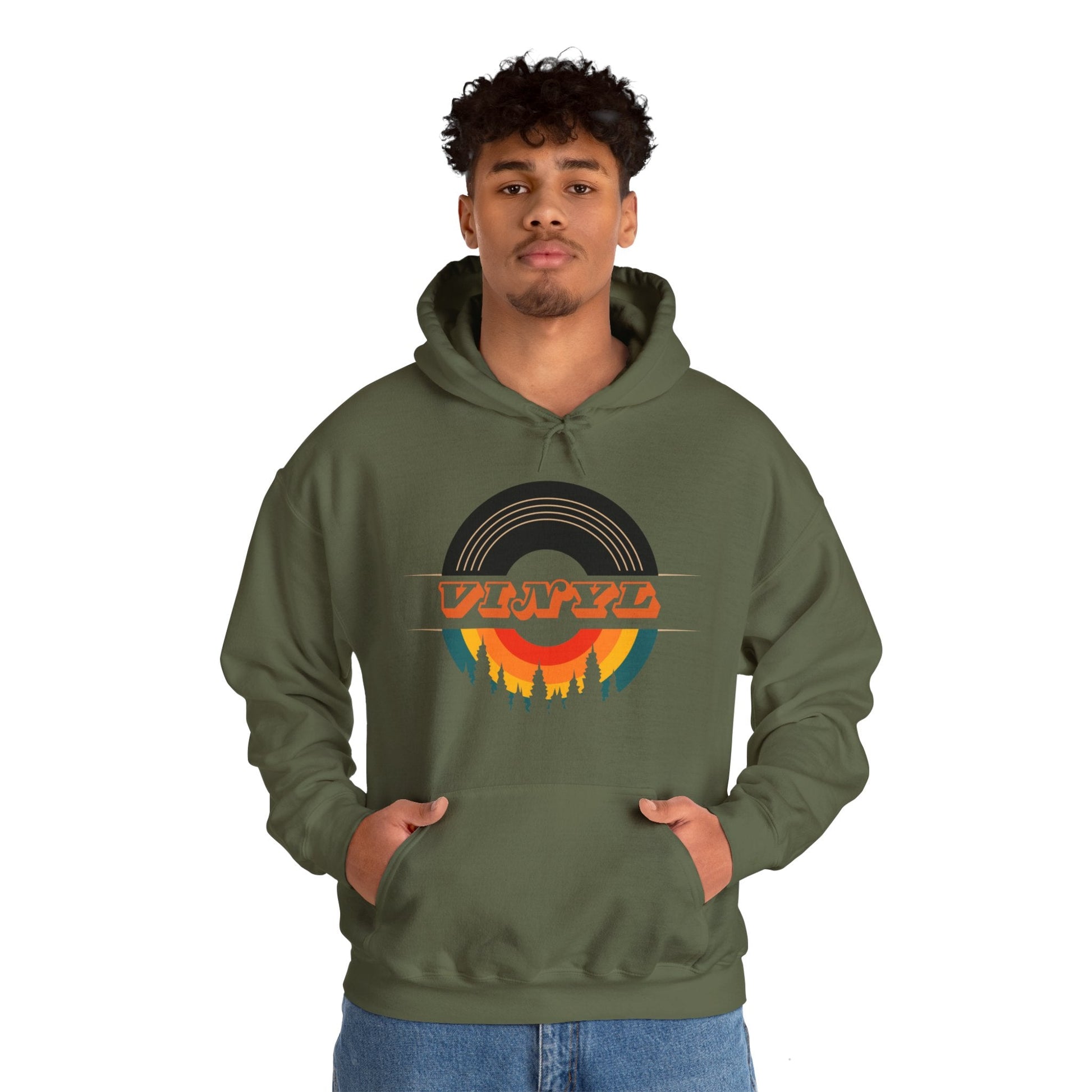 Vinyl Record Logo Men's Hoodie