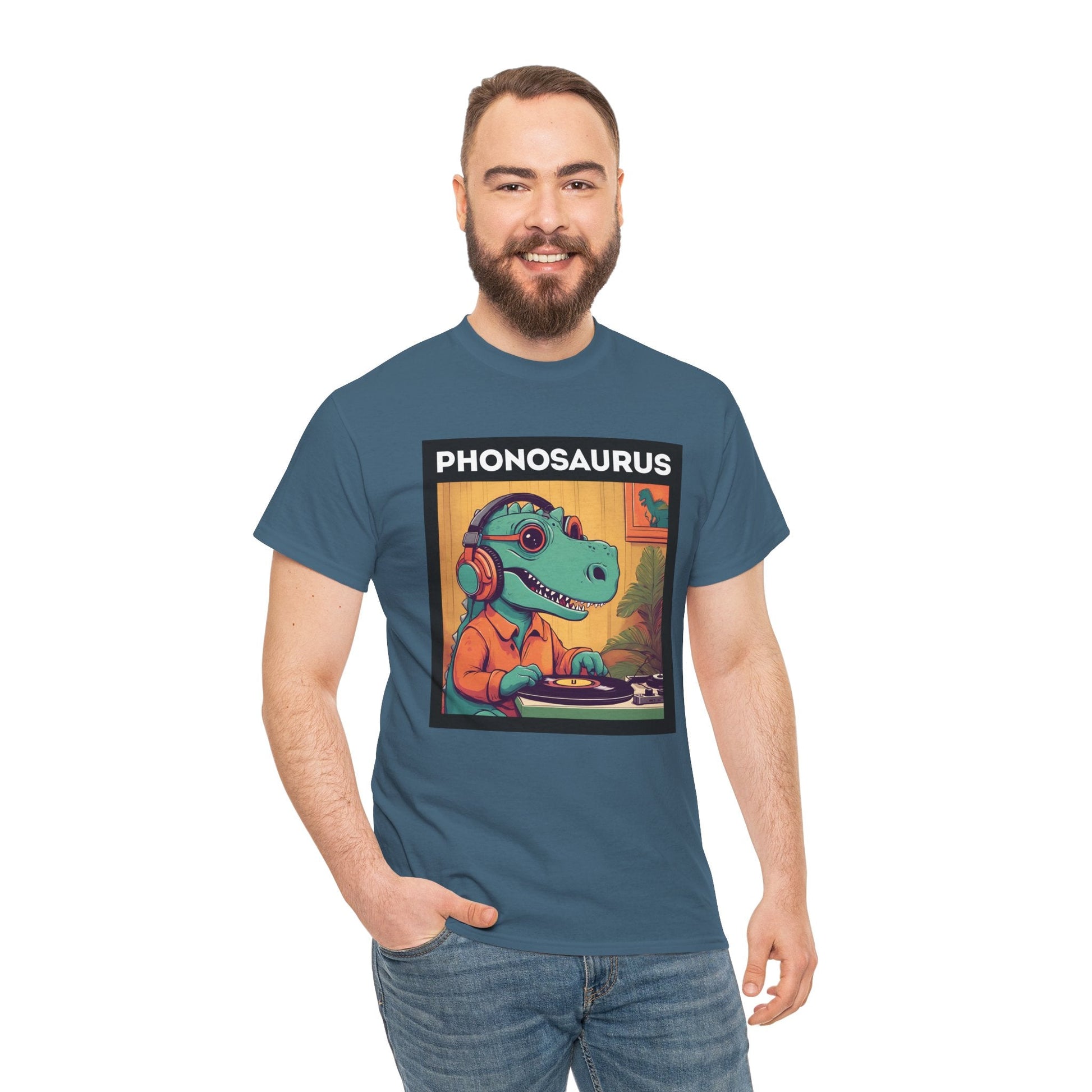 Phonosaurus Men's Vinyl T-Shirt