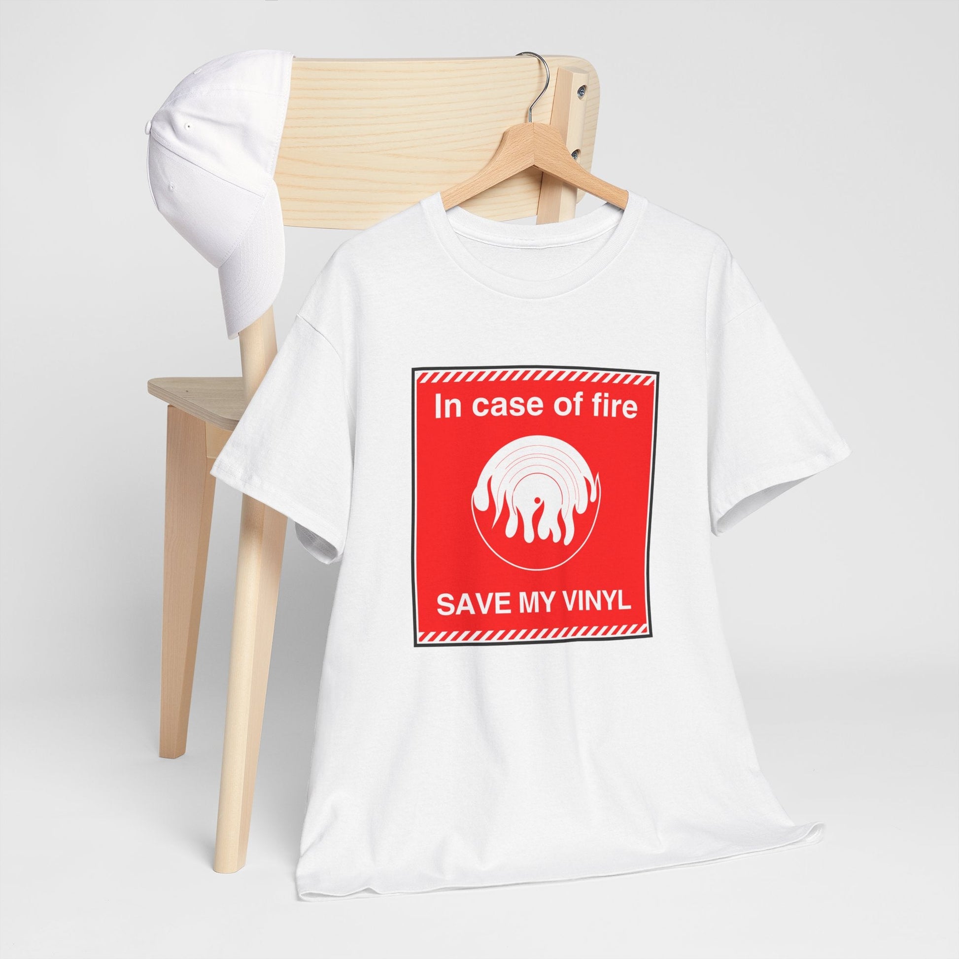 In Case of Fire Save My Vinyl T Shirt