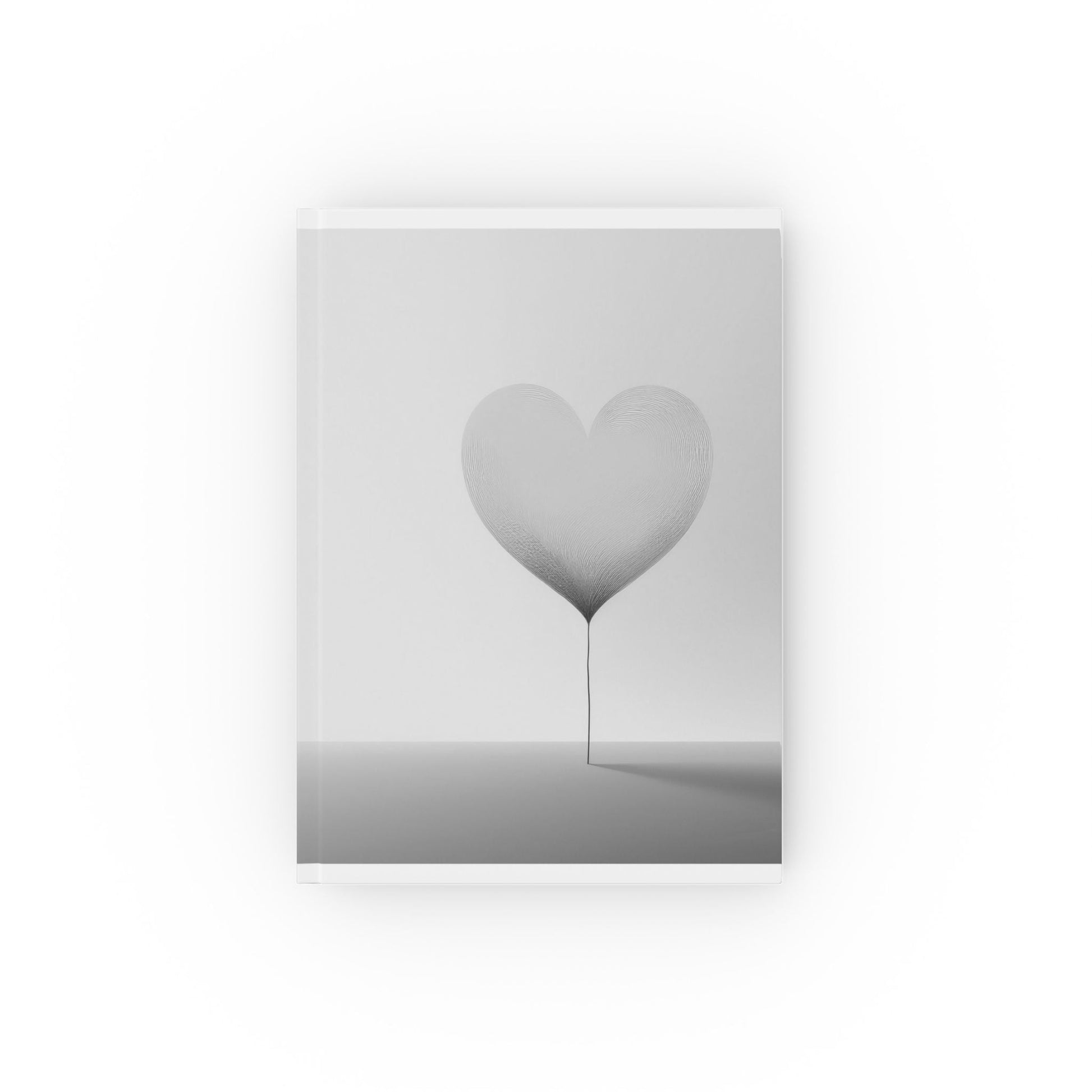 Hardback Journal Minimalist Black and White Heart Design