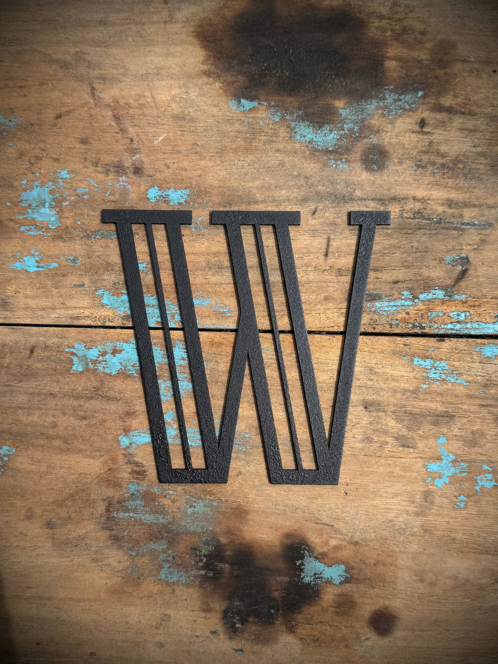 Black Art Deco Metal Letters and Numbers 5 inch or 12 inch