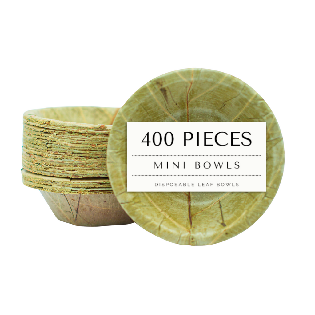 Mini Sal Leaf Bowls 10cm Diameter Pack of 20