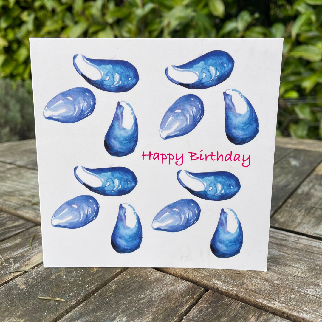 Quirky Mussels Happy Birthday Cards