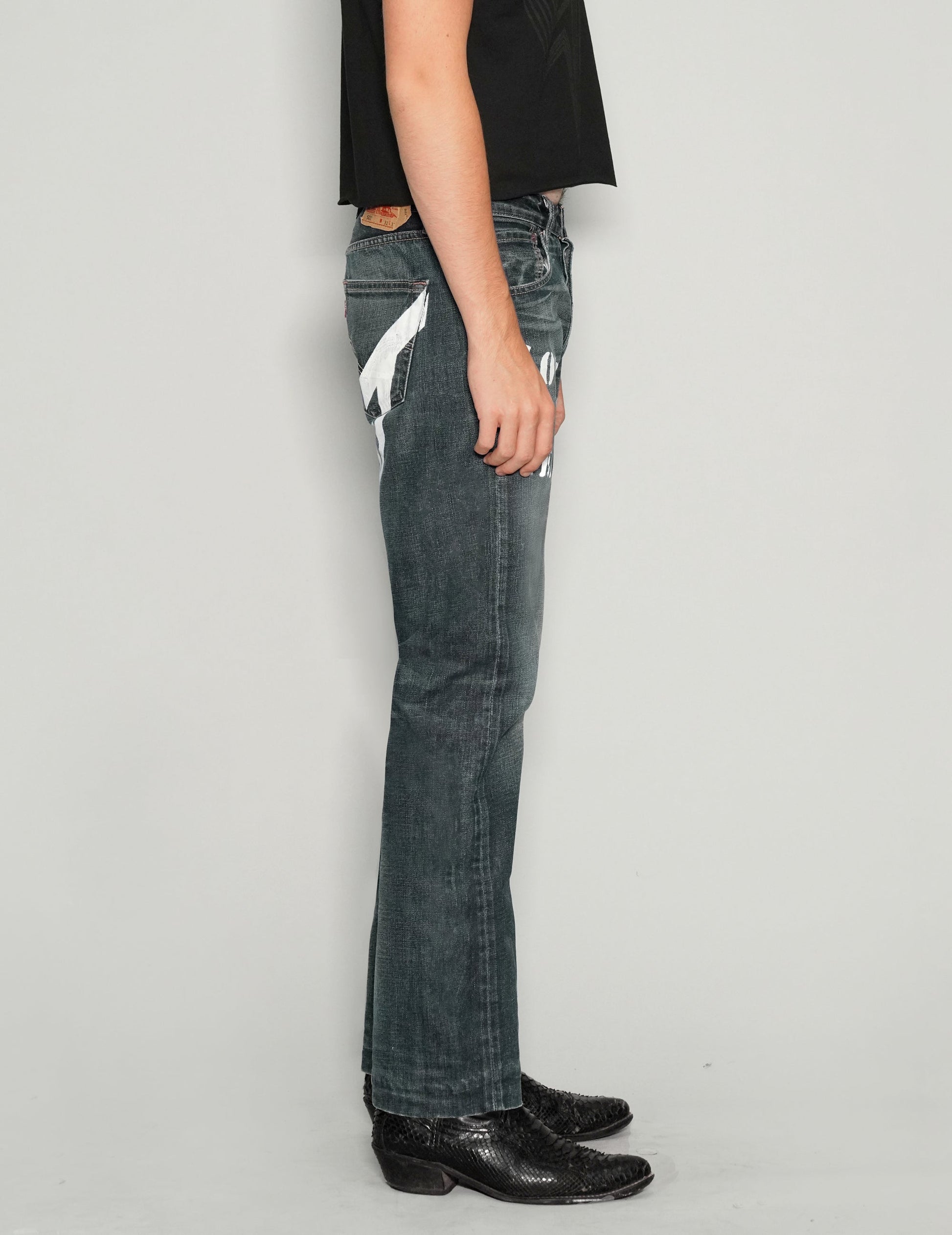 Love Will Tear Us Apart Indigo Jeans Unisex Vintage