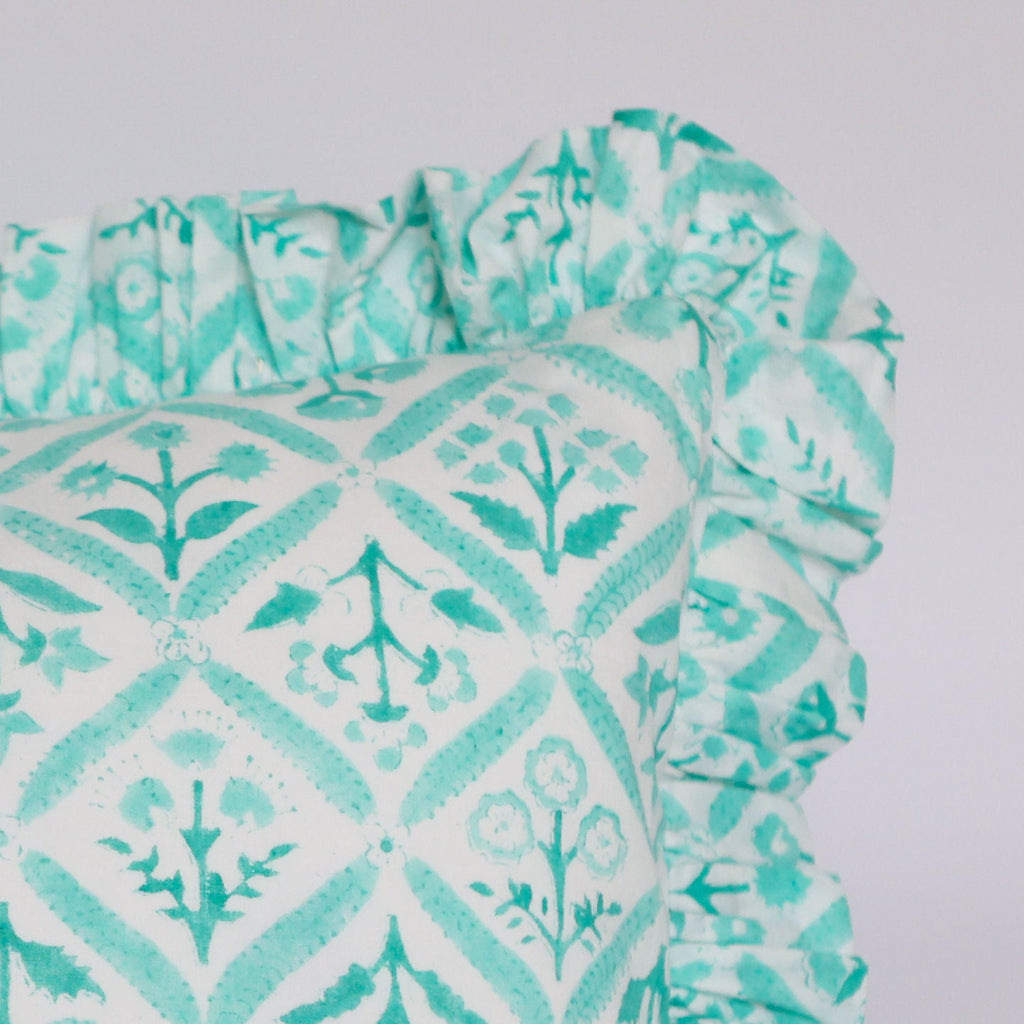 Green Trellis Cushion Cover 30cm x 50cm