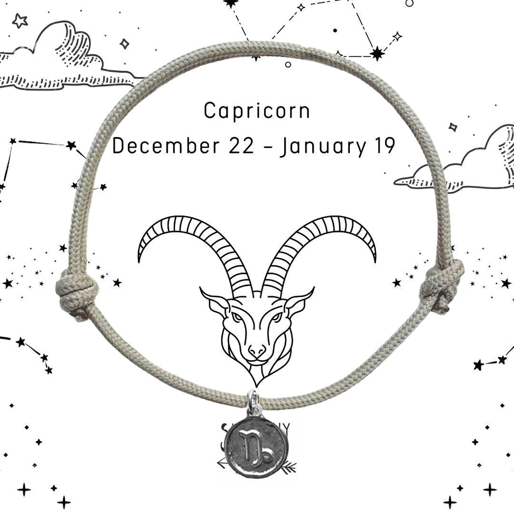 Baby Star Sign Rope Bracelet in Sterling Silver