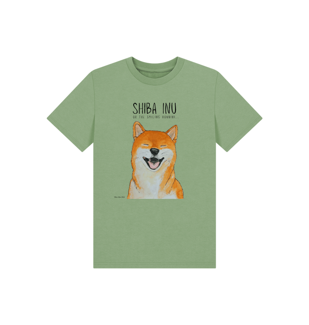 Tiny Human Big Shiba Energy Kids Tee