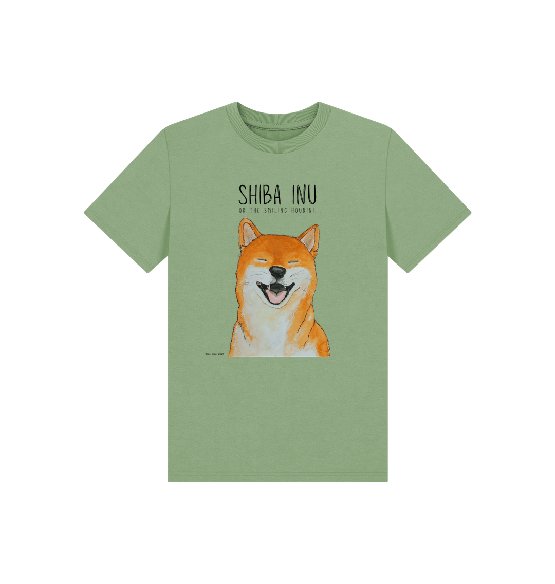 Tiny Human Big Shiba Energy Kids Tee