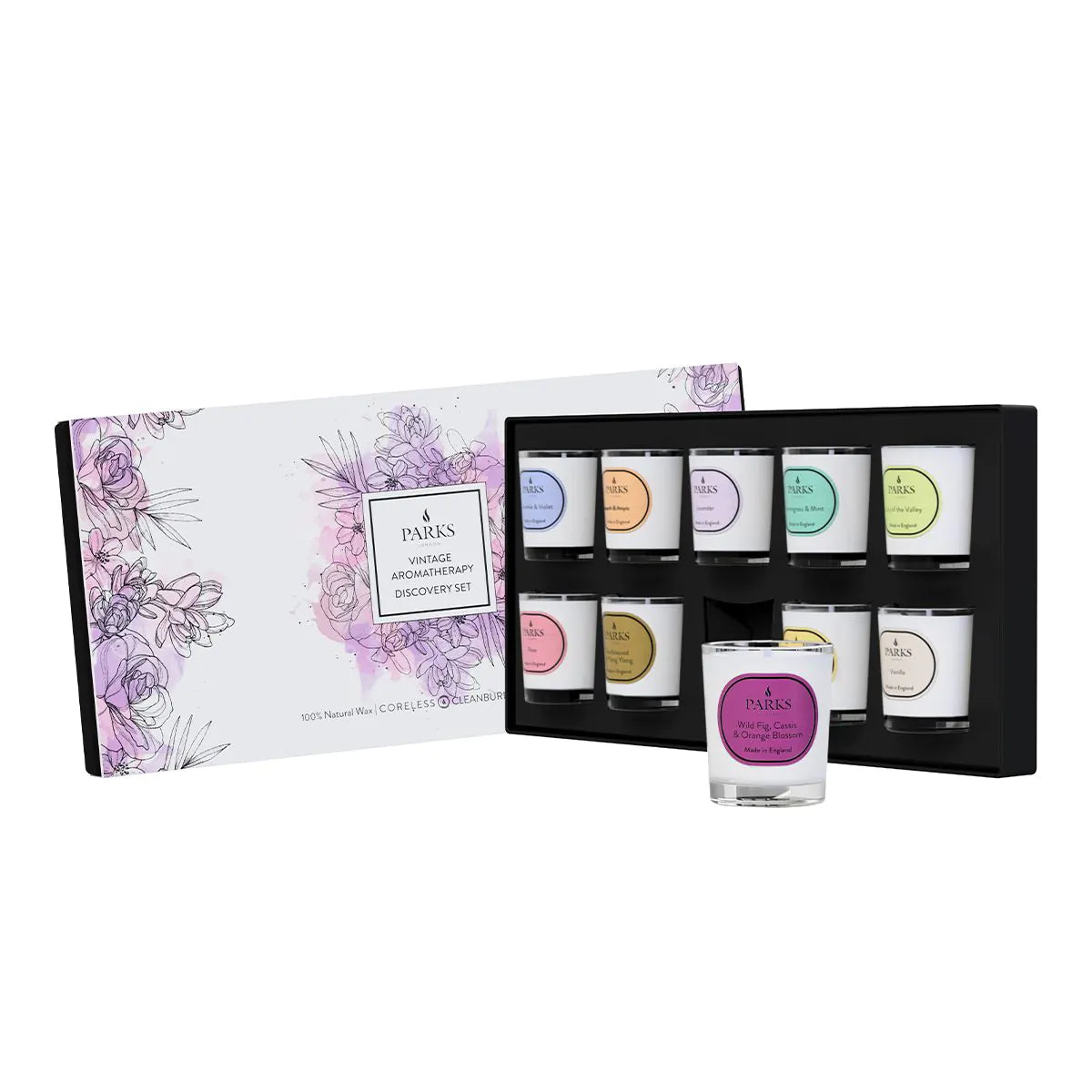 Vintage Aromatherapy Discovery Set 2 10 Travel Candles 40g