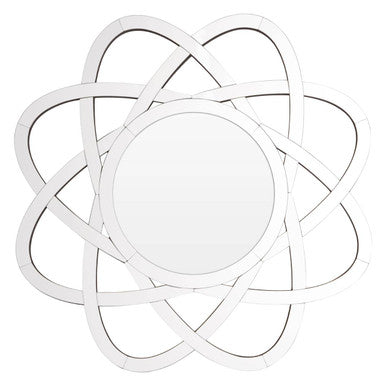 Globular Wall Mirror with Bevelled Halo Frame