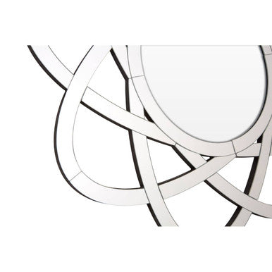 Globular Wall Mirror with Bevelled Halo Frame
