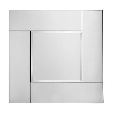 Square Wall Mirror with Bevelled Glass