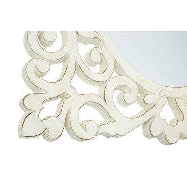 Rococo Wall Mirror in White
