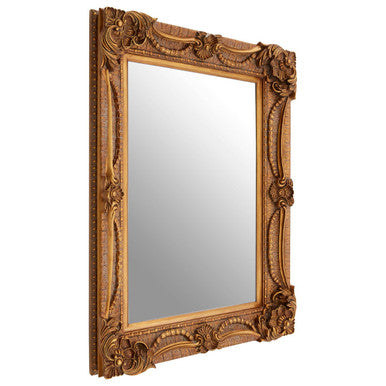 Sonnet Wall Mirror with Ornate Pewter Frame
