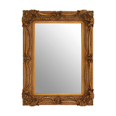 Sonnet Wall Mirror with Ornate Pewter Frame