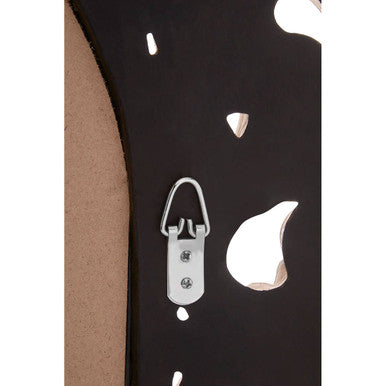 Antique Brown Arc Leaf Wall Mirror