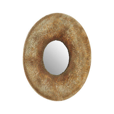 Gold Medium Textured Wall Mirror