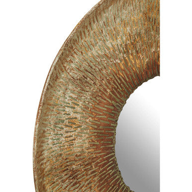 Gold Medium Textured Wall Mirror