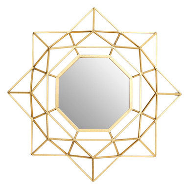 Champagne Gold Star Wall Mirror