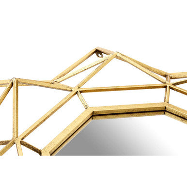 Champagne Gold Star Wall Mirror