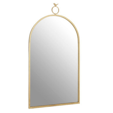 Bird Top Wall Mirror in Gold