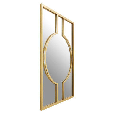 Deco Wall Mirror with Gold and Silver Frame