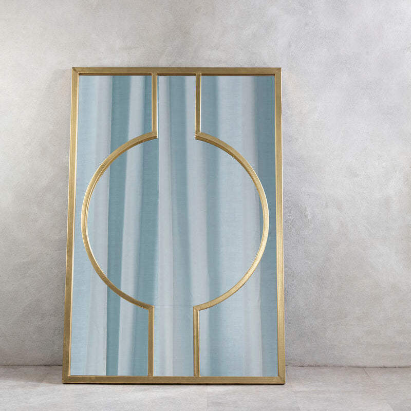 Deco Wall Mirror with Gold and Silver Frame