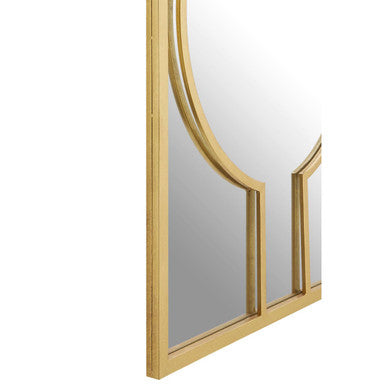 Deco Wall Mirror with Gold and Silver Frame