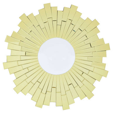 Small Circular Sunburst Wall Mirror