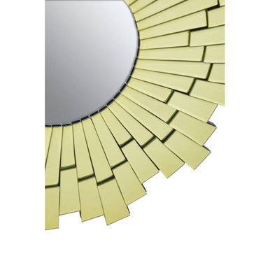 Small Circular Sunburst Wall Mirror