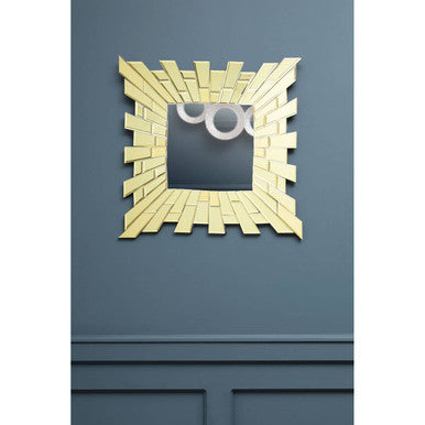Small Square Wall Mirror with Bevelled Tiles