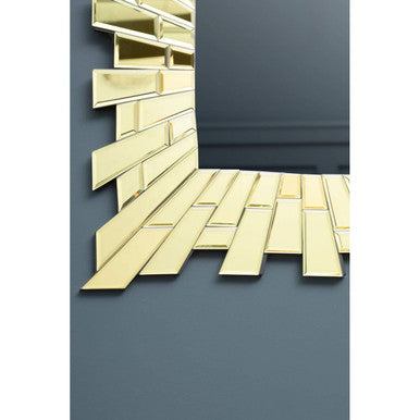 Small Square Wall Mirror with Bevelled Tiles
