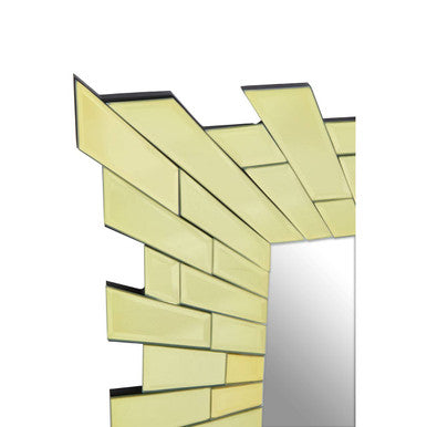 Small Square Wall Mirror with Bevelled Tiles