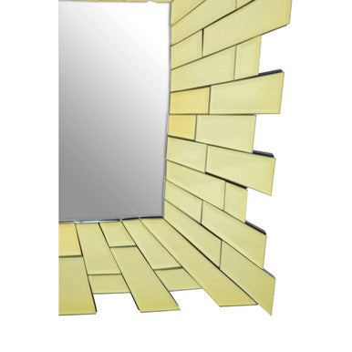 Small Square Wall Mirror with Bevelled Tiles