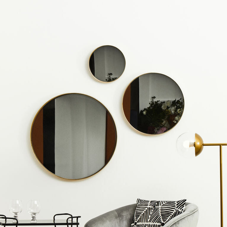 Cindy Small Gold Finish Wall Mirror