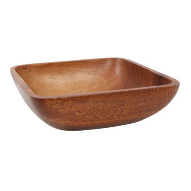 Large Square Acacia Serving Bowl