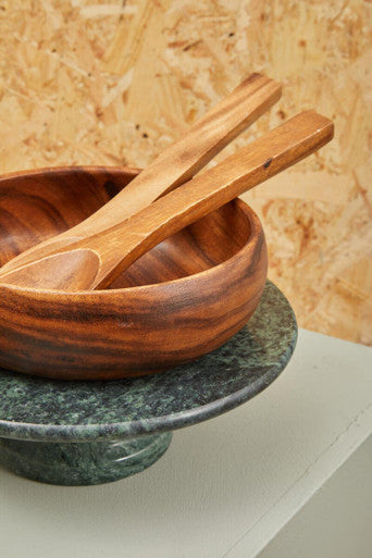 Large Round Acacia Salad Bowl