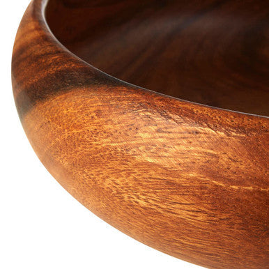 Large Round Acacia Salad Bowl