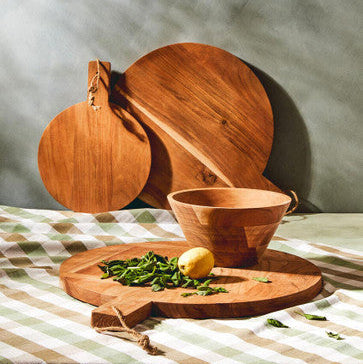 Small Round Acacia Wood Chopping and Serving Board