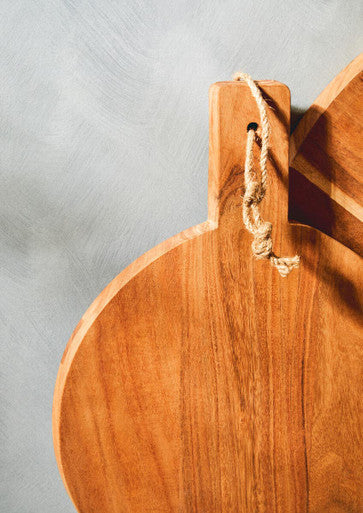 Small Round Acacia Wood Chopping and Serving Board