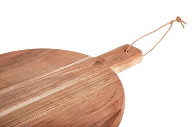 Small Round Acacia Wood Chopping and Serving Board
