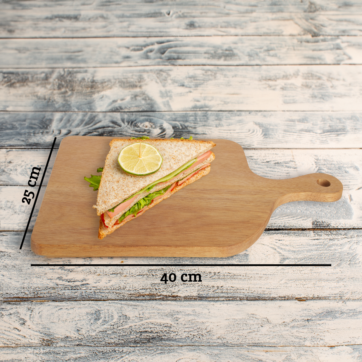 Large Acacia Wood Paddle Board with Hanging Loop